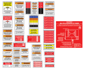 NEC 2020 pack + Site Map Solar Labels