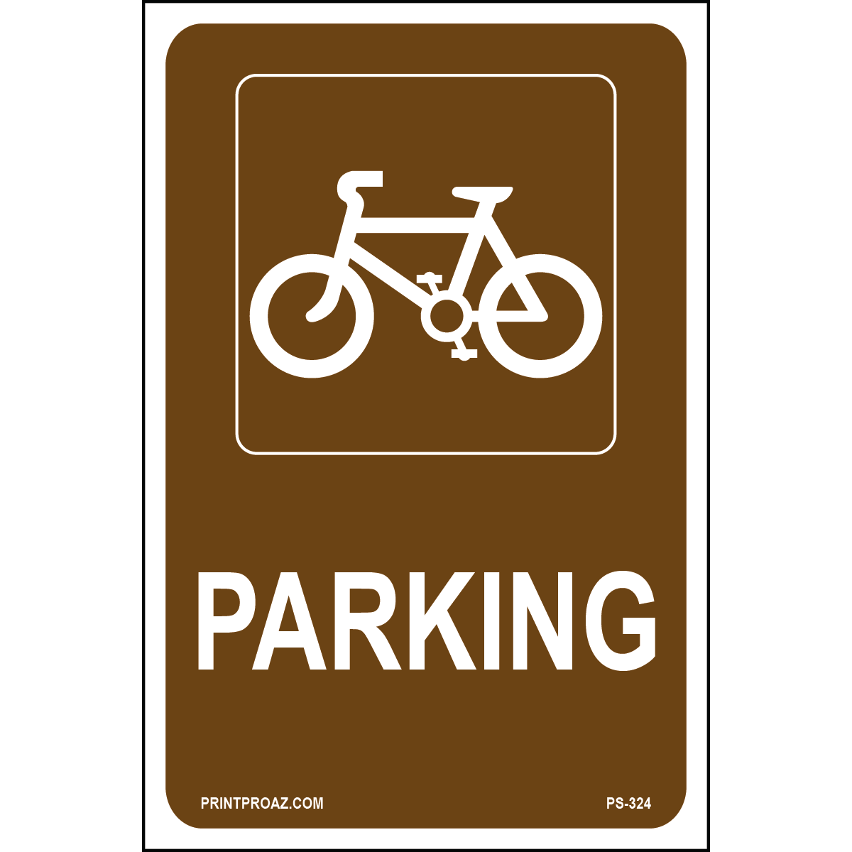 Bicycle Parking Sign, Aluminum, PS-324