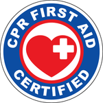 CPR first aid certified vinyl hard hat safety sticker
