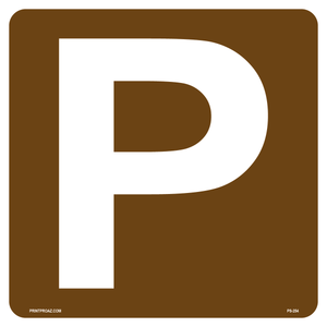 Campground Parking Sign, Aluminum, PS-254