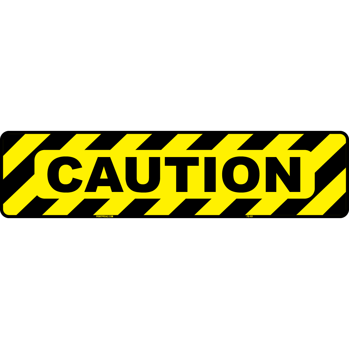 Caution floor sign adhesive vinyl for safety warning