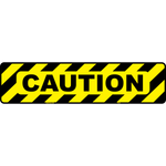 Caution floor sign adhesive vinyl for safety warning