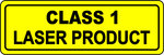 Class 1 laser product safety vinyl label