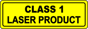Class 1 laser product safety vinyl label