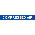 Compressed air vinyl pipe identification label compliant with ANSI ASME A13.1-2023 standards