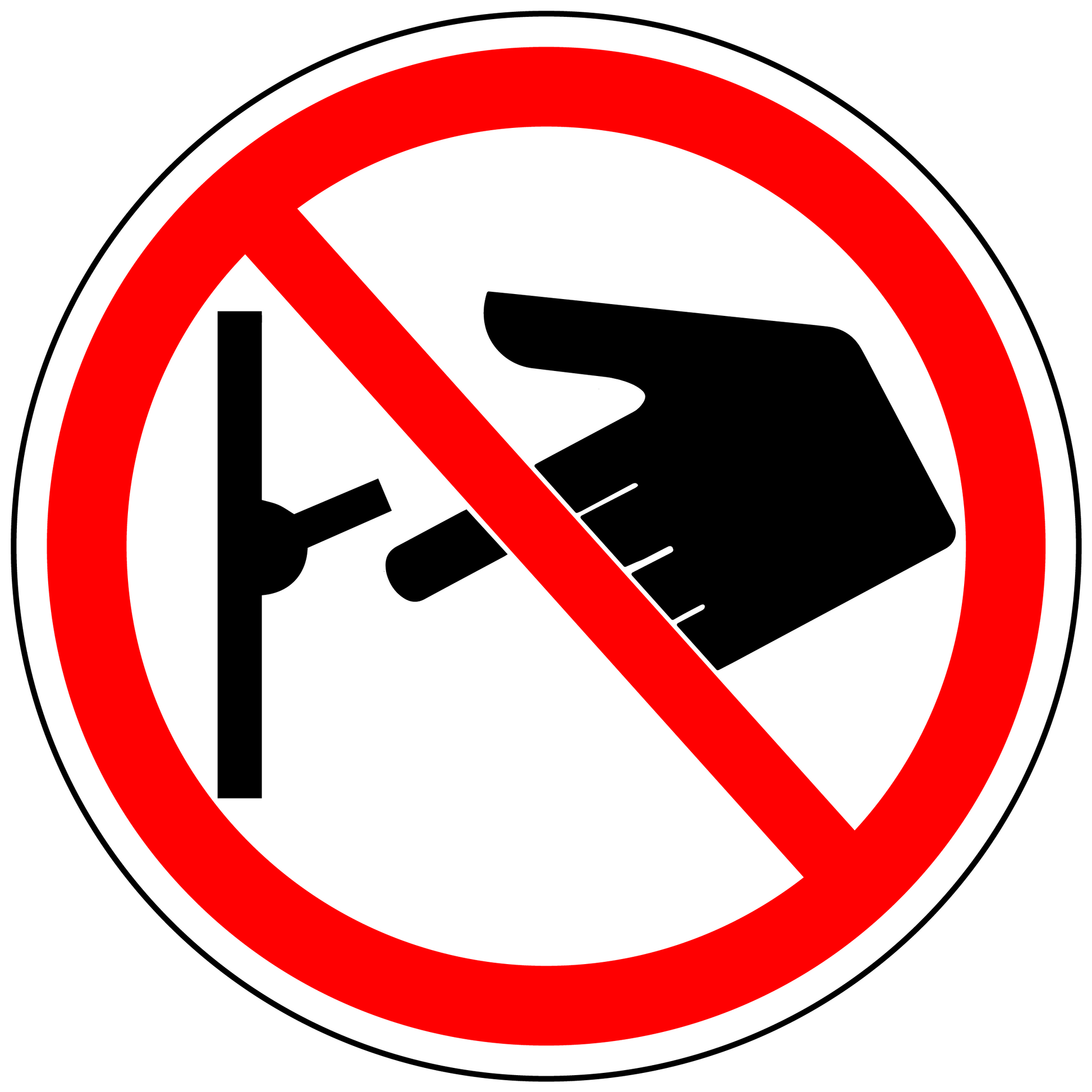 Do not switch off electrical polyester safety label