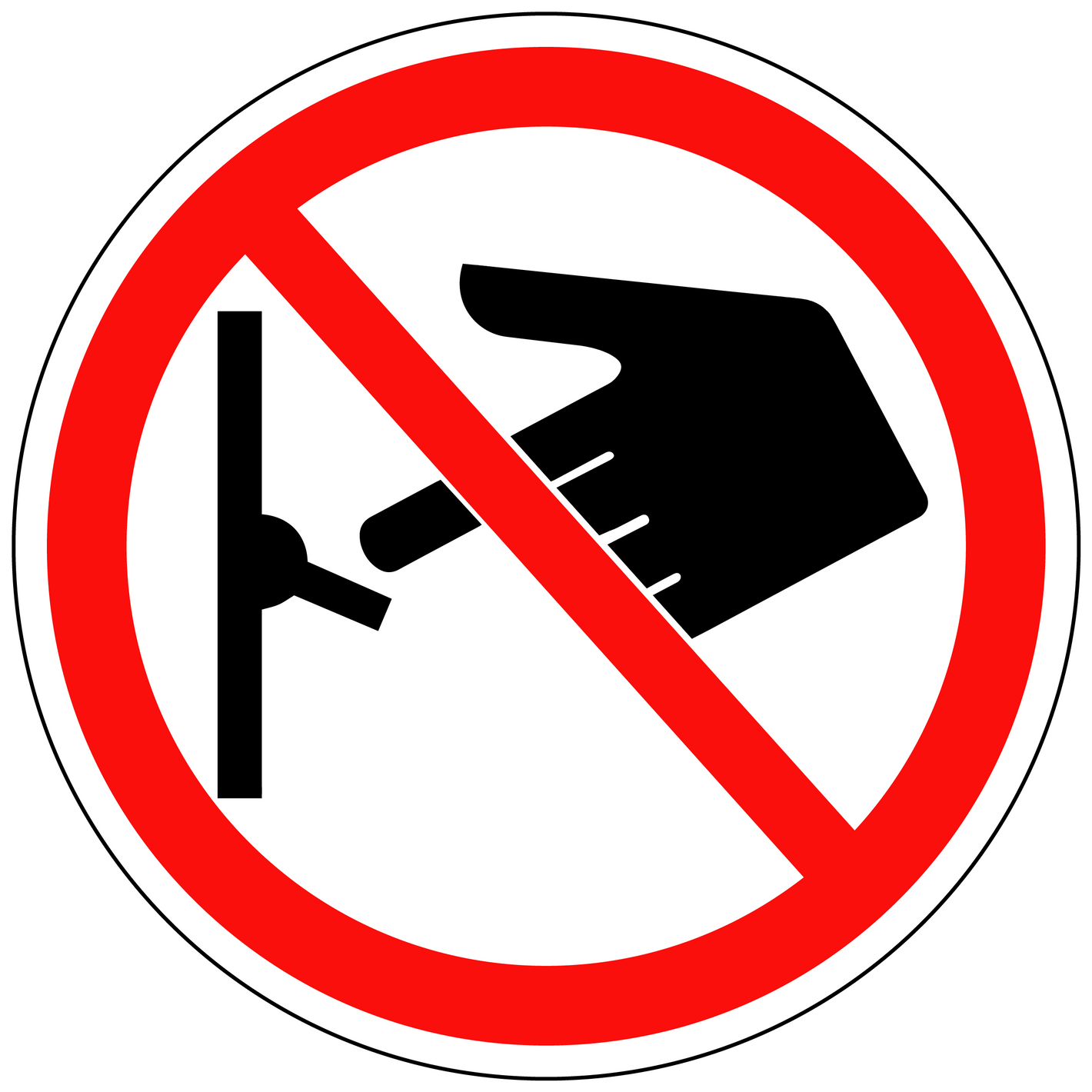 Do not switch on electrical polyester safety label