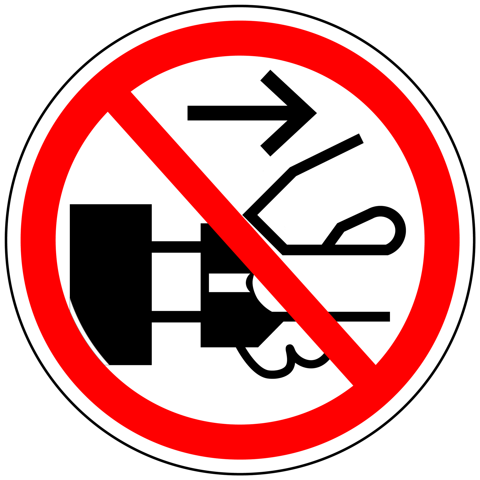 Do not unplug electrical polyester safety label