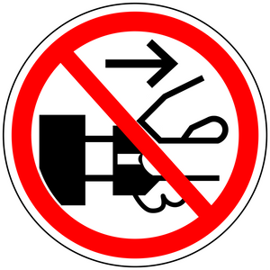 Do not unplug electrical polyester safety label
