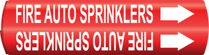 Fire Auto Sprinklers Snap-Around and Strap-On Pipe Markers, F-170