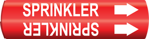 Sprinkler Snap-Around and Strap-On Pipe Markers, F-173