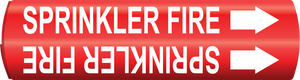 Sprinkler Fire Snap-Around and Strap-On Pipe Markers, F-174