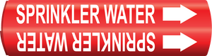 Sprinkler Water Snap-Around and Strap-On Pipe Markers, F-175
