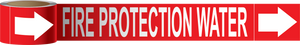 Fire Protection Water Label on a Roll, F-176