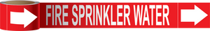 Fire Sprinkler Water Label on a Roll, F-177