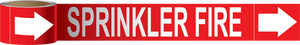 Sprinkler Fire Label on a Roll, F-178