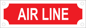 Air Line Sign, Aluminum, F-201