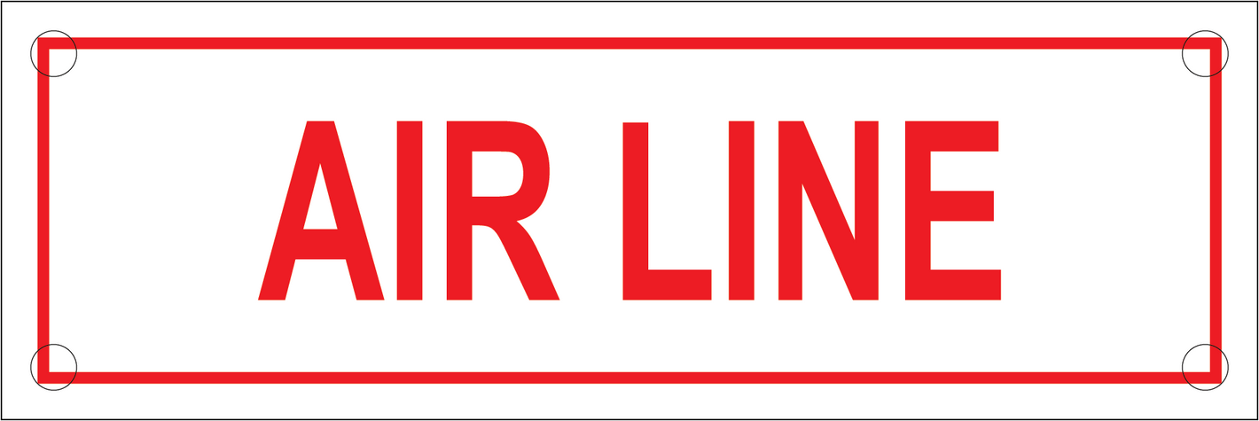 Air Line Sign, Aluminum, F-202