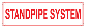 Standpipe System Sign, Aluminum, F-234