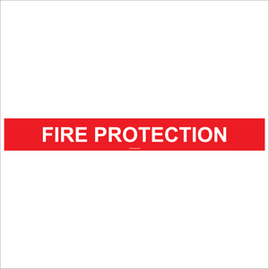 Fire Protection Vinyl Decal, Vinyl