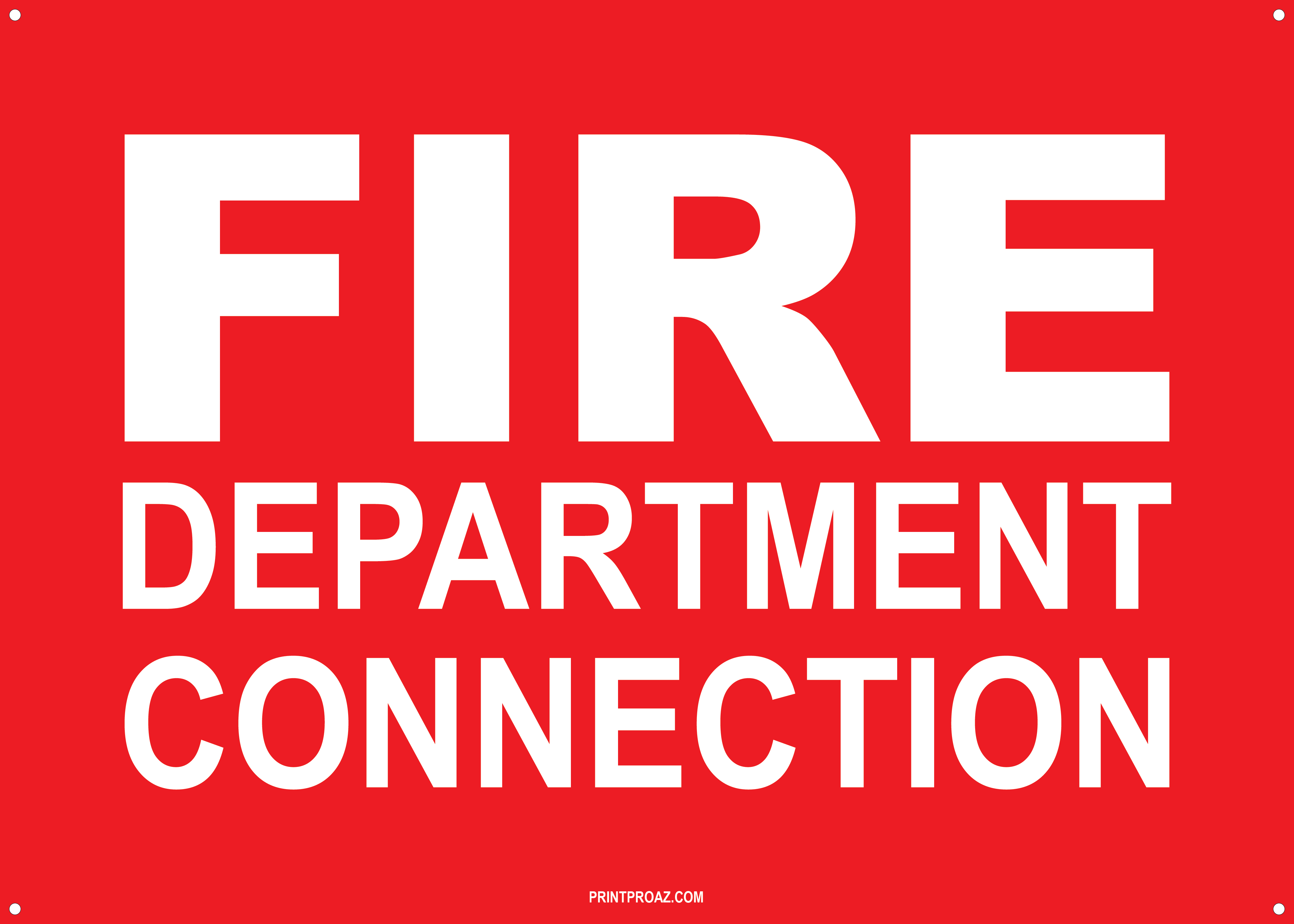 Fdc Sign FDC Signs, Metal | OSHA Safety Sign | PrintProAZ