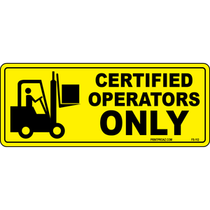 Fasten seat belts vinyl label for vehicles and equipment