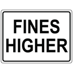 Fines higher MUTCD R2-6P aluminum traffic control sign