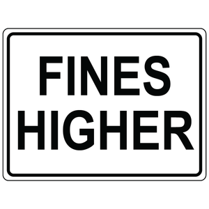 Fines higher MUTCD R2-6P aluminum traffic control sign