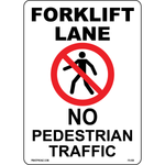Forklift Lane No Pedestrian Traffic