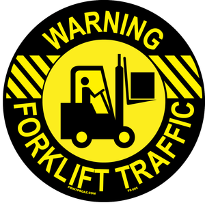 Warning forklift traffic anti-slip floor safety sign