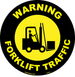 Warning forklift traffic anti-slip floor safety sign