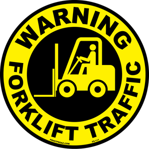 Warning forklift traffic anti-slip floor safety sign