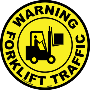 Warning forklift traffic anti-slip floor safety sign