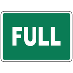 Full cylinder status safety sign for gas cylinder identification
