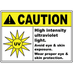 Caution High Intensity Ultraviolet Light. Avoid Eye & Skin Exposure. Wear Proper Eye & Skin Protection.
