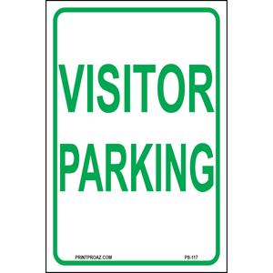 Visitor Parking, Aluminum, PS-117