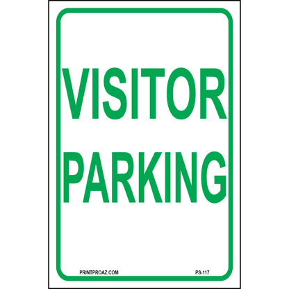 Visitor Parking, Aluminum, PS-117