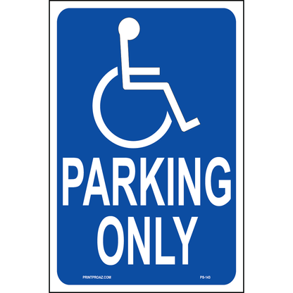 California Accessible Parking Sign, Aluminum, PS-143