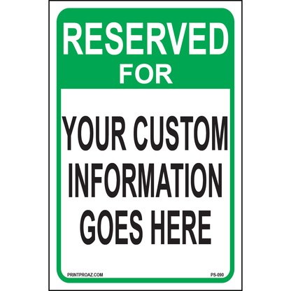 Reserved for (Custom), Aluminum, PS-090