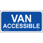 Van Accessible Parking Sign, Aluminum, PS-135