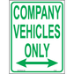 Company Vehicles Only Sign, Aluminum, PS-235