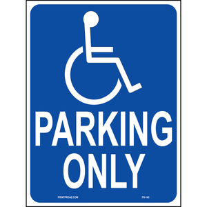 California Accessible Parking Sign, Aluminum, PS-143