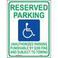 Tennesse Accessible Parking Sign, Aluminum, PS-192