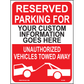 Reserved Parking For (Custom), Aluminum, PS-080