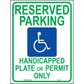Arizona Accessible Parking Sign, Aluminum, PS-140