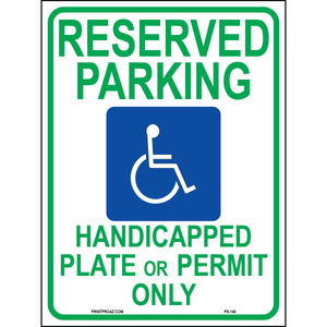 Arizona Accessible Parking Sign, Aluminum, PS-140
