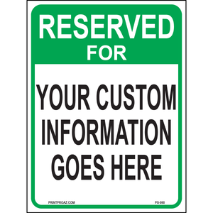 Reserved for (Custom), Aluminum, PS-090