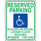 Hawaii Accessible Parking Sign, Aluminum, PS-150