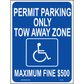 Georgia Accessible Parking Sign, Aluminum, PS-149