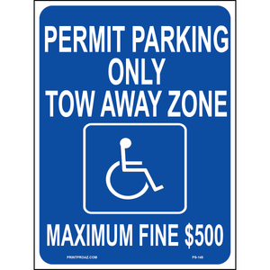 Georgia Accessible Parking Sign, Aluminum, PS-149